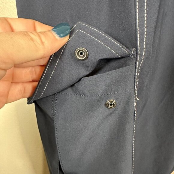 Athleta Chelsea Utility Jogger Womens Size 12 Navy Blue High Rise Cargo Pant - Picture 3 of 12